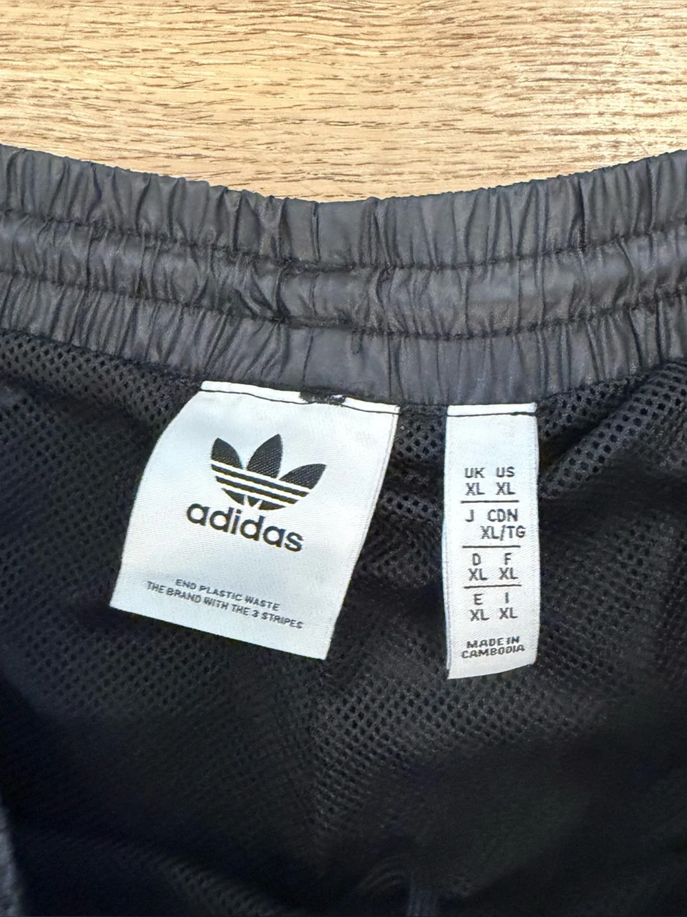 adidas Two-Tone Black and Gray Windbreaker Joggers